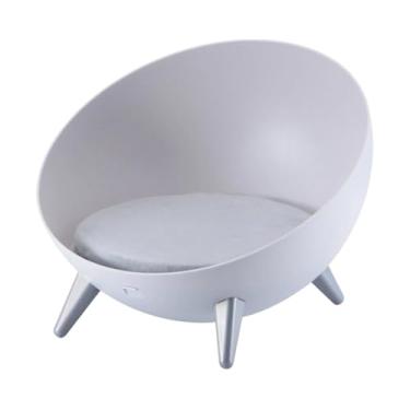 Imagem de Generic Cama para gatos Sofá Criativo com pernas s para gatos internos Cama elevada para animais de estimação com almofada removível, Pernas Cinzentas