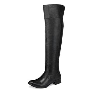 Imagem de Bota Feminina Over The Knee Couro Cano Longo Conforto-Feminino