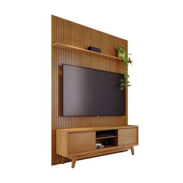 Imagem de Rack com Painel para TV até 65 Polegadas Milo 2 Portas Cumaru