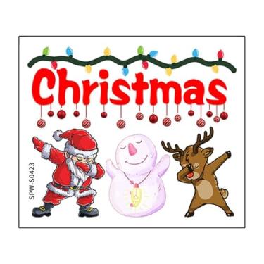 Imagem de IEUDNS Adesivo de Natal para Vaso Sanitário, Decoração Natalina, Adesivos Divertidos para Tampa de Assento Sanitário, para Festas, Banheiros, Caixas