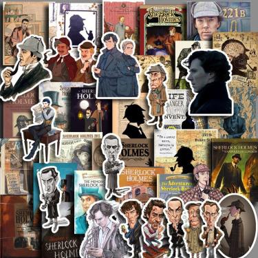 Imagem de Adesivos Sherlock Waterproof Vinyl Anime 40 unidades/lote 5-7 cm