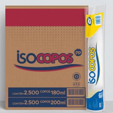 Imagem de Copo Plástico Descartável 200ml Transparente Econômico Copobom 2500Un (Transparente)