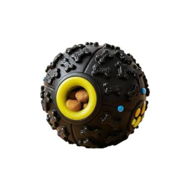 Imagem de Bola Petisco Interativa Dispensa Ração Para Cachorro, Mordedor Anti Stress, 10cm,Bolinhas Para Cães, Brinquedos Mordedores