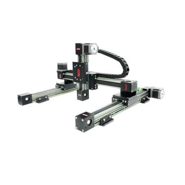 Imagem de RXP-L-45 3 eixos CNC Linear Stage Belt Drive XYZ Gantry Stepper Motor 500 mm Rail Robot Table (guia Nema 23, outro tamanho)