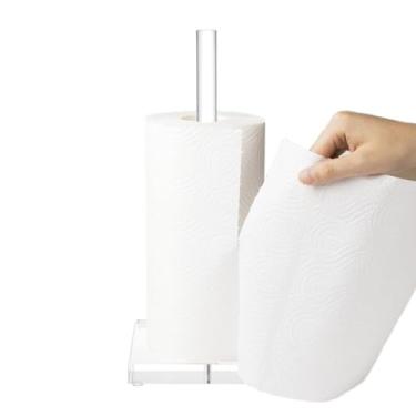 Imagem de Suporte de acrílico | Dispensador de lenços de acrílico - Suporte de de cozinha - para despensa de banheiro, mesa de apartamento, armário de berçário