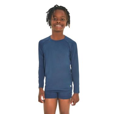 Imagem de CAMISETA UVPRO MANGA LONGA INFANTIL MARINHO UVLINE