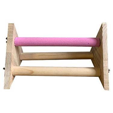 Imagem de Base para Poleiro de Pássaro Treinamento Brincadeira Esfrega-Pés Brinquedos Gaiola