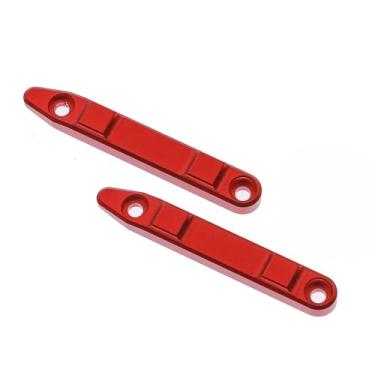 Imagem de Almencla 2 peças de trilhos de proteção de teto para carros RC 1/16, acessórios de substituição direta, peças portáteis e duráveis ​​em liga de alumínio para, Vermelho