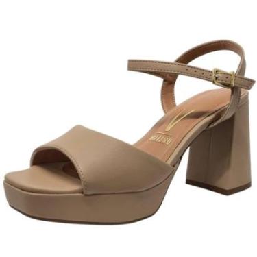 Imagem de Sandalia Feminina Salto Alto Conforto Festa Vizzano-Feminino