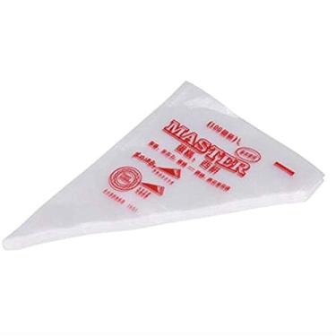 Imagem de 100x Sacos Descártáveis para Piping de Massa PVC Cobertura Ferramentas Bolo Decorar Cupcake Biscoito Cookie Chocolate e