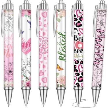 Imagem de 36 canetas esferográficas Dia do Mês Presentes a granel para estudantes, artigos de lembrancinha de festa, caneta esferográfica retrátil de tinta preta, lembrancinhas finas para mãe, professor