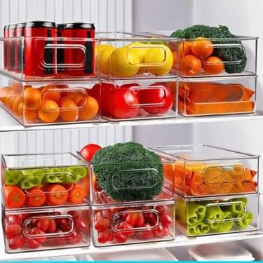 Imagem de Gaveta de Armazenamento Para FrigoríFico, ArmáRio de Despensa de Cozinha, Adequado Para Empilhar Legumes e Frutas.