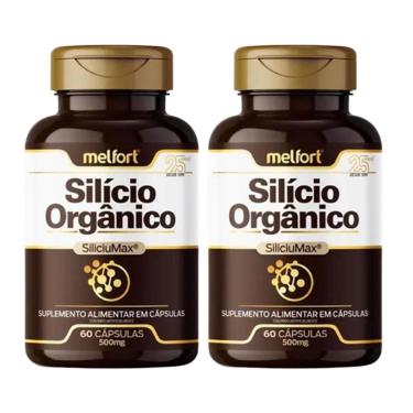 Imagem de Kit 2x Silício Orgânico SiliciuMax 60 Cápsulas 500mg - Melfort-Unissex