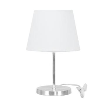 Imagem de Abajur Eros Touch Dome Branco Base Redonda - MARRYLUZ