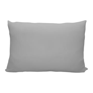 Imagem de Fronha Lisa Portallar Doce Vida 70% Algodão Cinza Frio