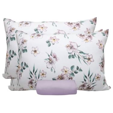 Imagem de Jogo de Lençol Portallar Doce Vida Fronha 100% Algodão King Curitiba/Lilac