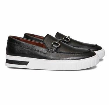 Imagem de Sapato Casual Masculino Kalel Preto Samello-Masculino