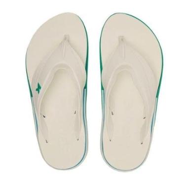 Imagem de Chinelo Kenner Kenner X-Level Branco Verde Esmeralda-Masculino