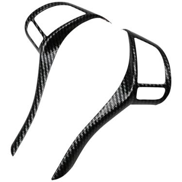 Imagem de Tira de acabamento de volante interna estilo fibra de carbono compatível com Nissan Altima 2013-2018 X-Trail 2014-2016 Terra 2018 - Capa de decoração de interiores de PC