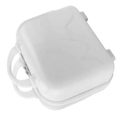 Imagem de Cryfokt A Bagagem de Mão Pequena do Curso Leve Leva na Mala Durável para Viajantes de Negócios Material do ABS (Creme Branco)