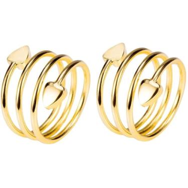 Imagem de Pacote com 2 anéis de cobre magnéticos puros presentes modernos, anéis de cobre para mulheres, mãe, esposa (2 peças-9)