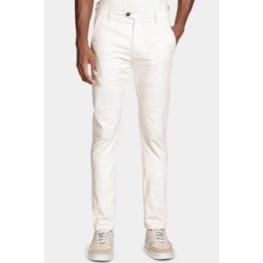 Imagem de Calça Sarja Slim Alfaiataria Areia-Masculino