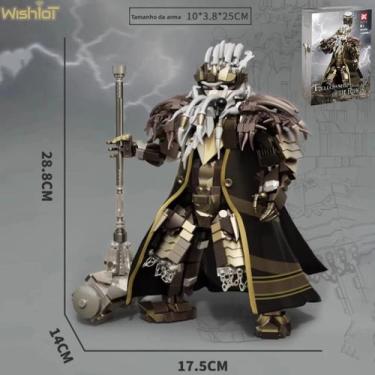 Imagem de Modelo De Blocos De Montar Dwarf King DK6009 Figura Com Martelo Arma 1