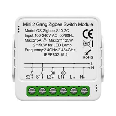 Imagem de Interruptor Inteligente WiFi Zigbee Tuya Para Luz, Cortina, Dimmer, Mó