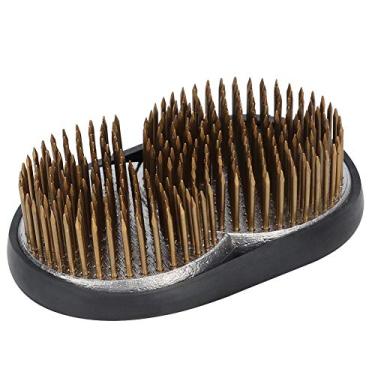 Imagem de Mingzhe Sol Lua Forma Flor Kenzan Agulha Pino para Ferramenta de Arranjo de Flores Jardim Hotel Casa (Chumbo + Prego Cobre)