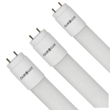 Imagem de Kit 03 lampada superled led tubolar t5 9w 60cm 4000k ourolux