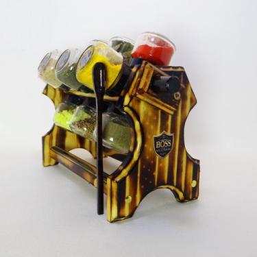 Imagem de Porta Temperos Giratório 12 Potes + Colher dosadora - BOSS - Arte Made