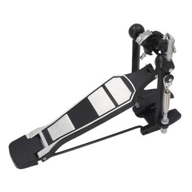Imagem de Generic Pedal de de Baixo único, Acionamento por Corrente de Liga Preta, Resposta Rápida para Substituição de Conjunto de Bateria, Baterista Profissional, Material de Liga de Alumínio 13,77 X 12,79