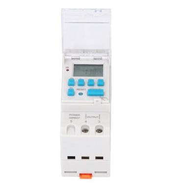 Imagem de YWBL-WH Interruptor de Temporizador Programável de 7 Dias Display LCD Controlador de Ciclo Automático Com Temporizador Digital Com Bateria Reserva para Eletrodomésticos Montagem Em Trilho DIN