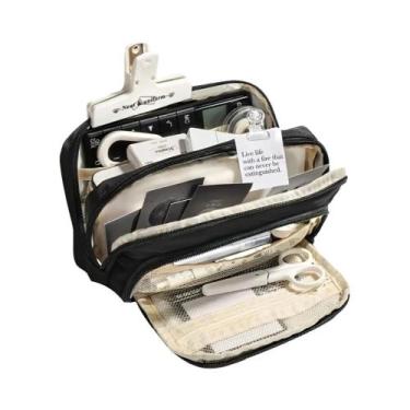 Imagem de Estojo De Lápis De Grande Capacidade Multi-camadas Bolsa De Armazename