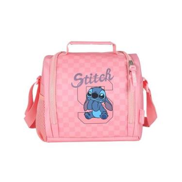 Imagem de Lancheira Térmica Merendeira Lilo Stitch La50053 - Rosa - Luxcel