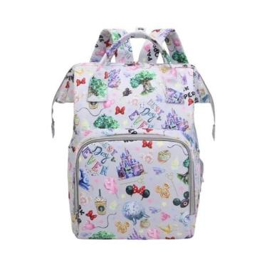 Imagem de Mochila Maternidade Grande Capacidade Disney Bolsa De Maternidade Mode