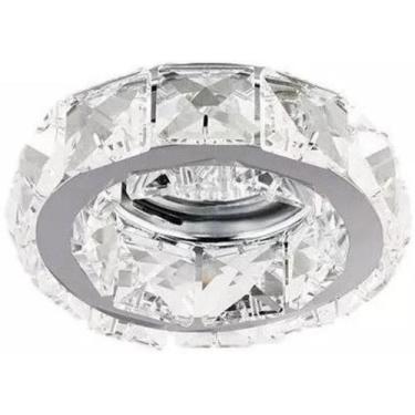 Imagem de Kit 5 Spot Pastilhas De Cristal Embutido Redondo Sala Ac972 - Acende A