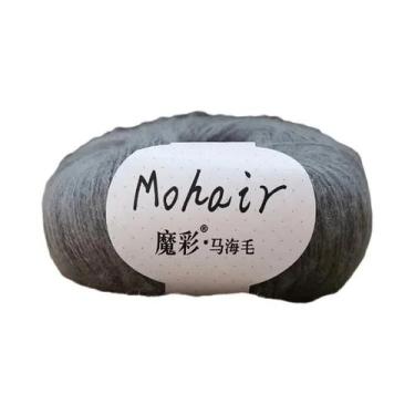 Imagem de Fio De Mohair Macio 25g 160m Para Tricô Manual E Crochê, Lã Para DIY, 