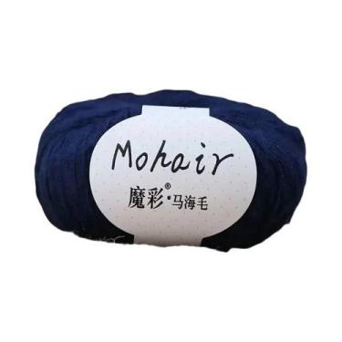 Imagem de Fio De Mohair Macio 25g 160m Para Tricô Manual E Crochê, Lã Para DIY, 
