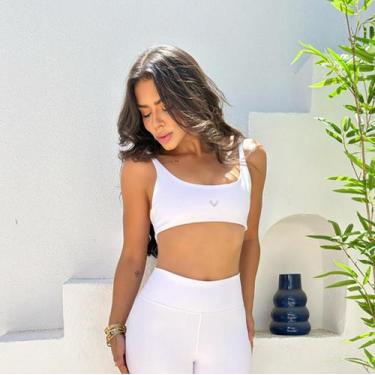 Imagem de Top basico de poliamida com bojo removivel Lais - Levana, Pink, GG