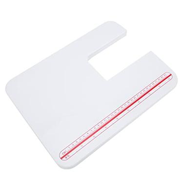 Imagem de Naroote Mesa de Extensão de Máquina de Costura Portátil, Estável, Mini Mesa de Costura Dobrável para Uso Familiar, Abs, 1 Peça para Expansão Doméstica
