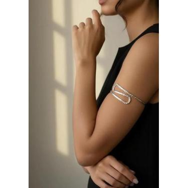 Imagem de Bracelete de Antebraço com Onda  Bijuteria Minimalista e Elegante - De