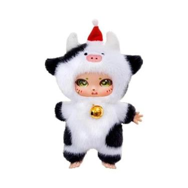 Imagem de Brinquedos De Pelúcia De Animais Coloridos E Fofos, Bonecos De Vaca E 