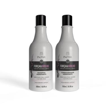 Imagem de Kit inoar 500ml forca e brilho shampoo+condicionador
