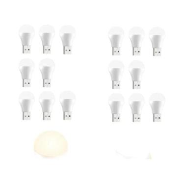 Imagem de Mini Luminária LED USB Noturna 2-20PCS, Lâmpada USB Para Leitura Com P