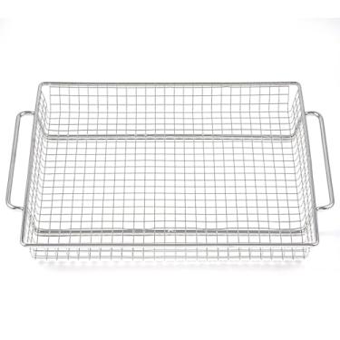 Imagem de Peças de reposição para cesta de fritadeira a ar PowerXL, forno de aço inoxidável 304, bandeja de fritura a ar PowerXL, grelhador a ar, torradeira, forno, cesta de malha, acessórios para assar