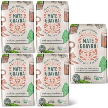 Imagem de KIT 5 Chá Mate Tostado Orgânico Granel 250g Mate Guayrá
