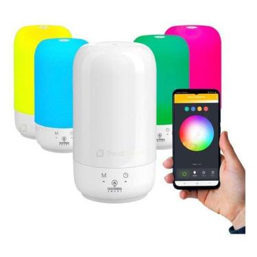 Imagem de Luminaria Led Taschibra Mesa Smart Pill Wi-Fi Rgb 6W