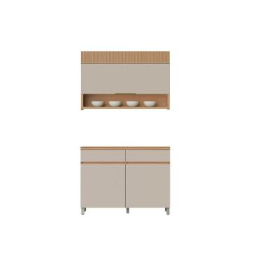 Imagem de Kit Modulado Nesher Realeza 2 Peças CZ108 Carvalho/Greice