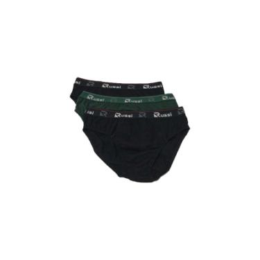 Imagem de Cueca Russi Slip Elastano Kit 3pc Masculino